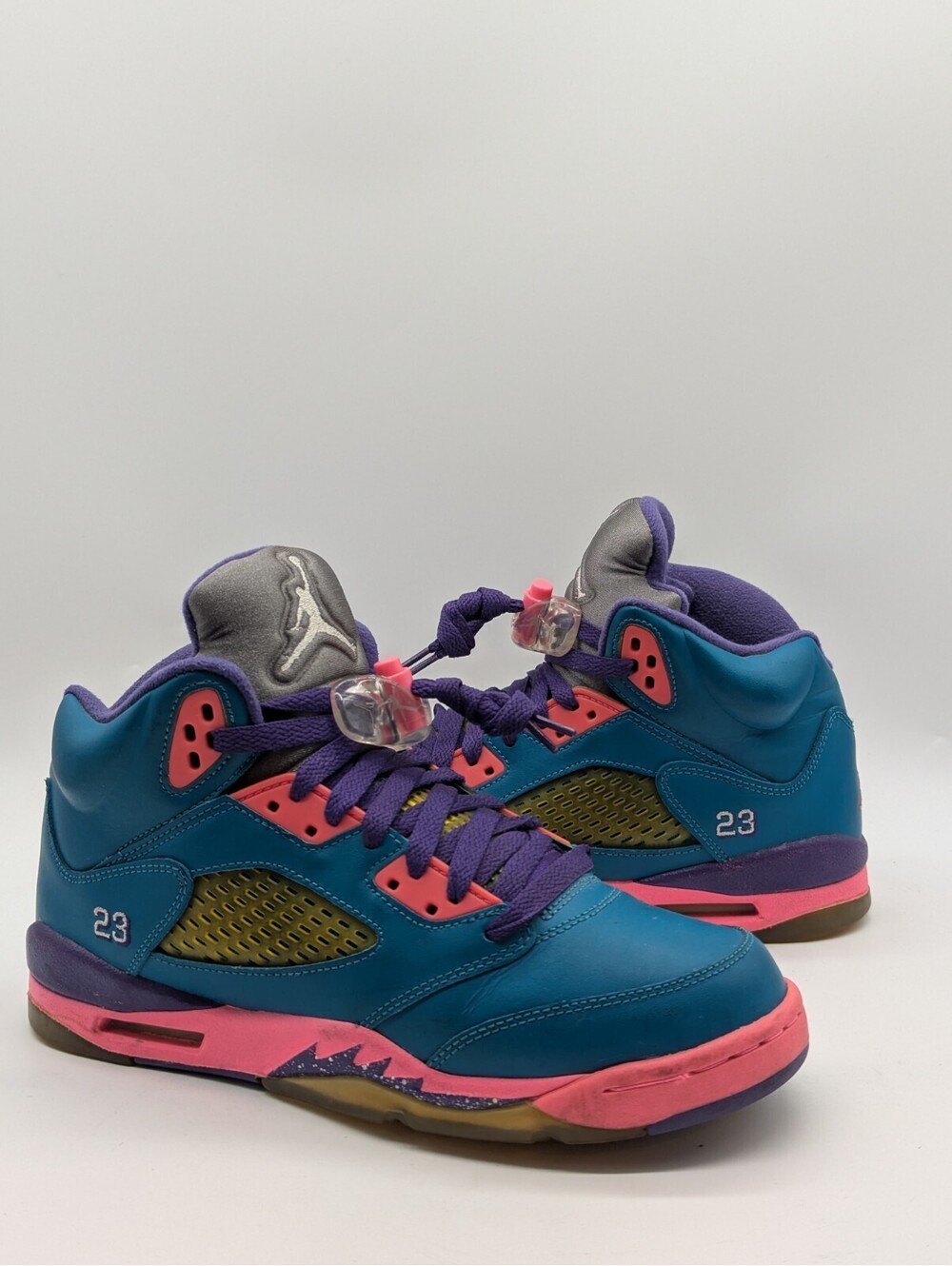 Nike Air Jordan 5 Retro Kids Size 6Y / Women's 7.5 Tropical Teal Pink 440892-307